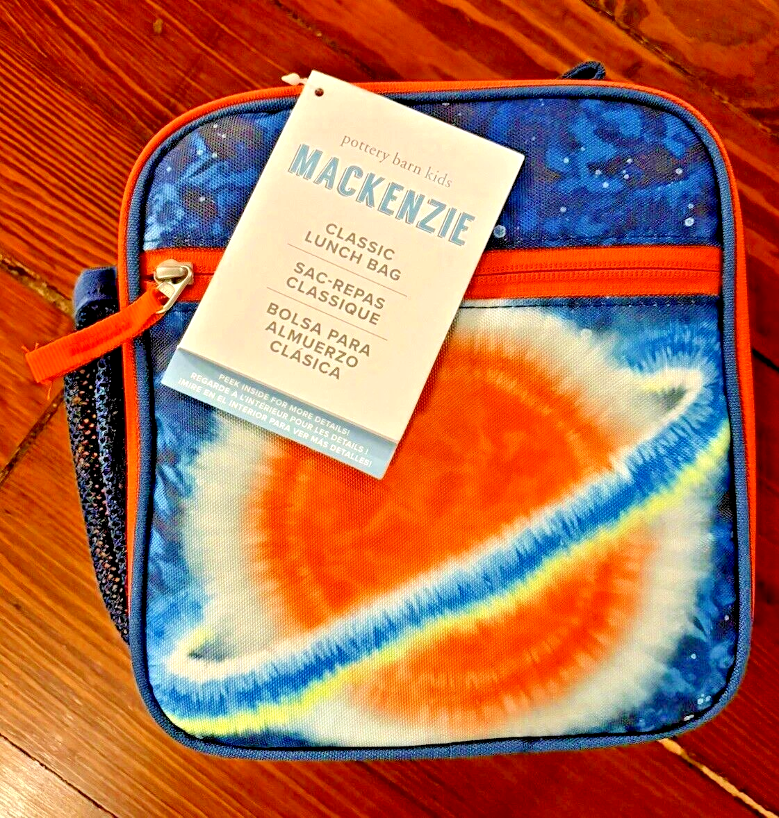 Caja de almuerzo escolar Pottery Barn + utensilio viaje de vacaciones SPACE PLANET bolsa de regalo CONJUNTO-