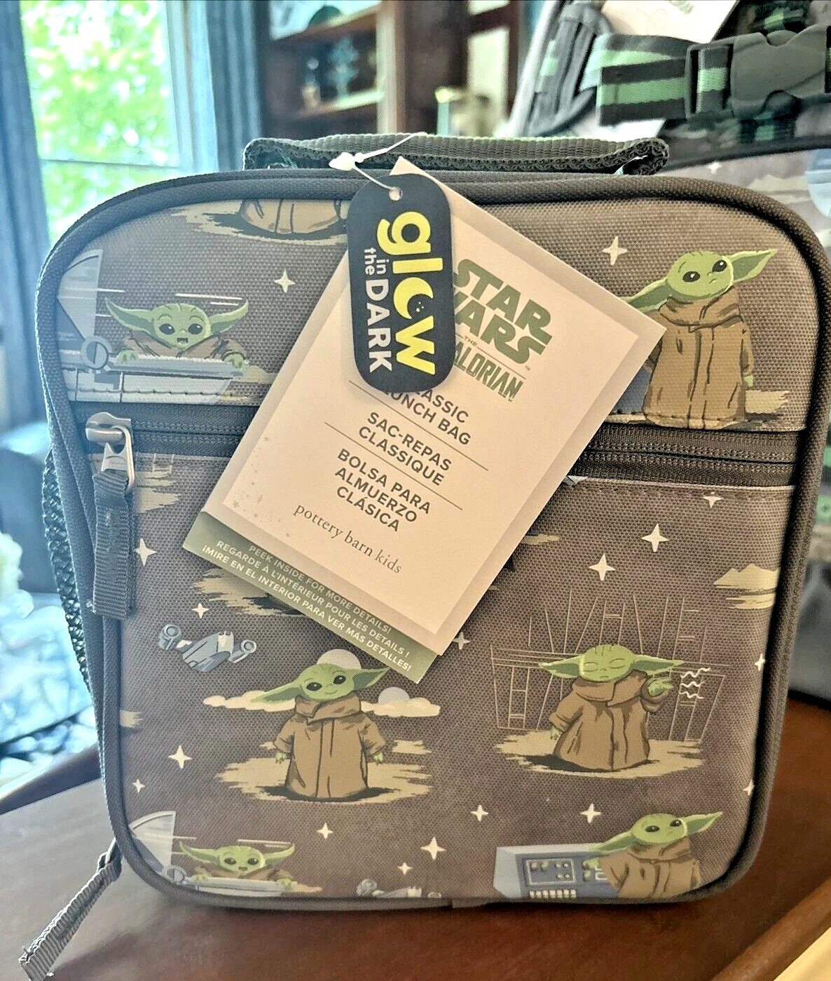 Caja de almuerzo escolar Pottery Barn para niños vacaciones Disney viaje STAR WARS GROGU regalo SE- - Image 2