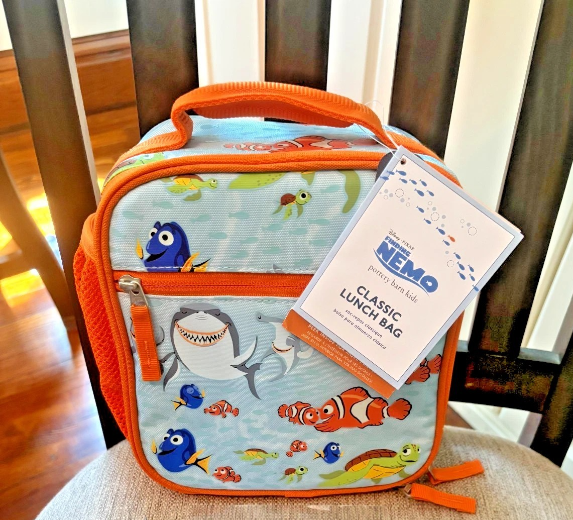 Caja de almuerzo escolar Pottery Barn para niños vacaciones Disney regalo de viaje Nemo playa peces de mar- - Image 2