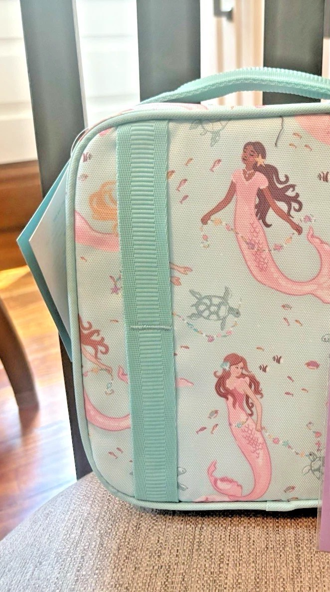 Caja de almuerzo escolar Pottery Barn para niños vacaciones Disney viaje SIRENA CONGELADA regalo nueva- - Image 4