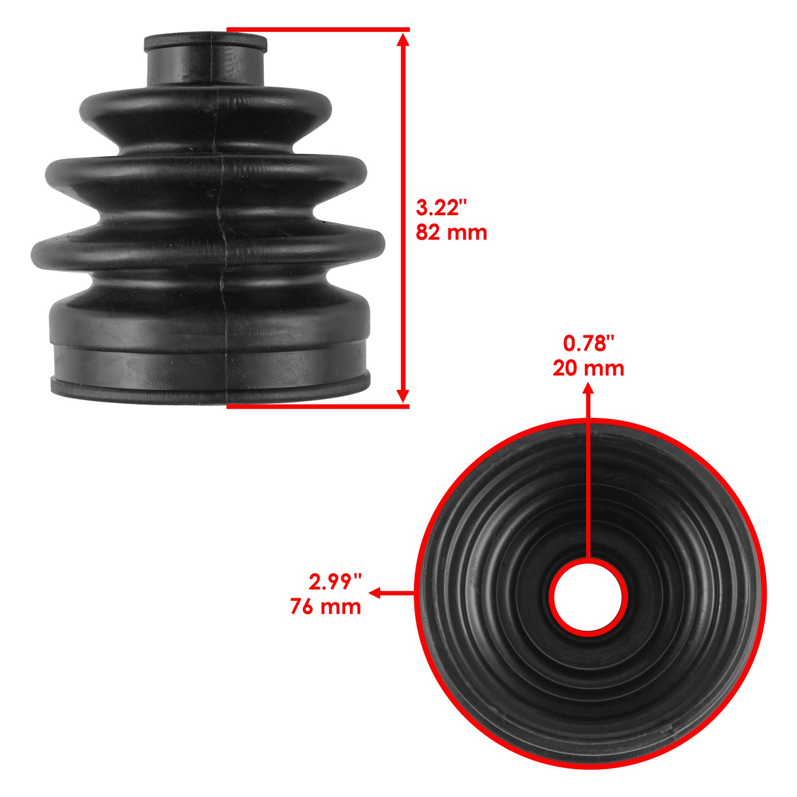 Kits de arranque CV interior y exterior del eje delantero para Suzuki Quadrunner 4x4 LT-4WD 1987-98- - Image 2