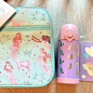 Pottery Barn BOLSA DE ALMUERZO Escuela + AGUA Set Disney Viaje Princesa Fiesta REGALO-