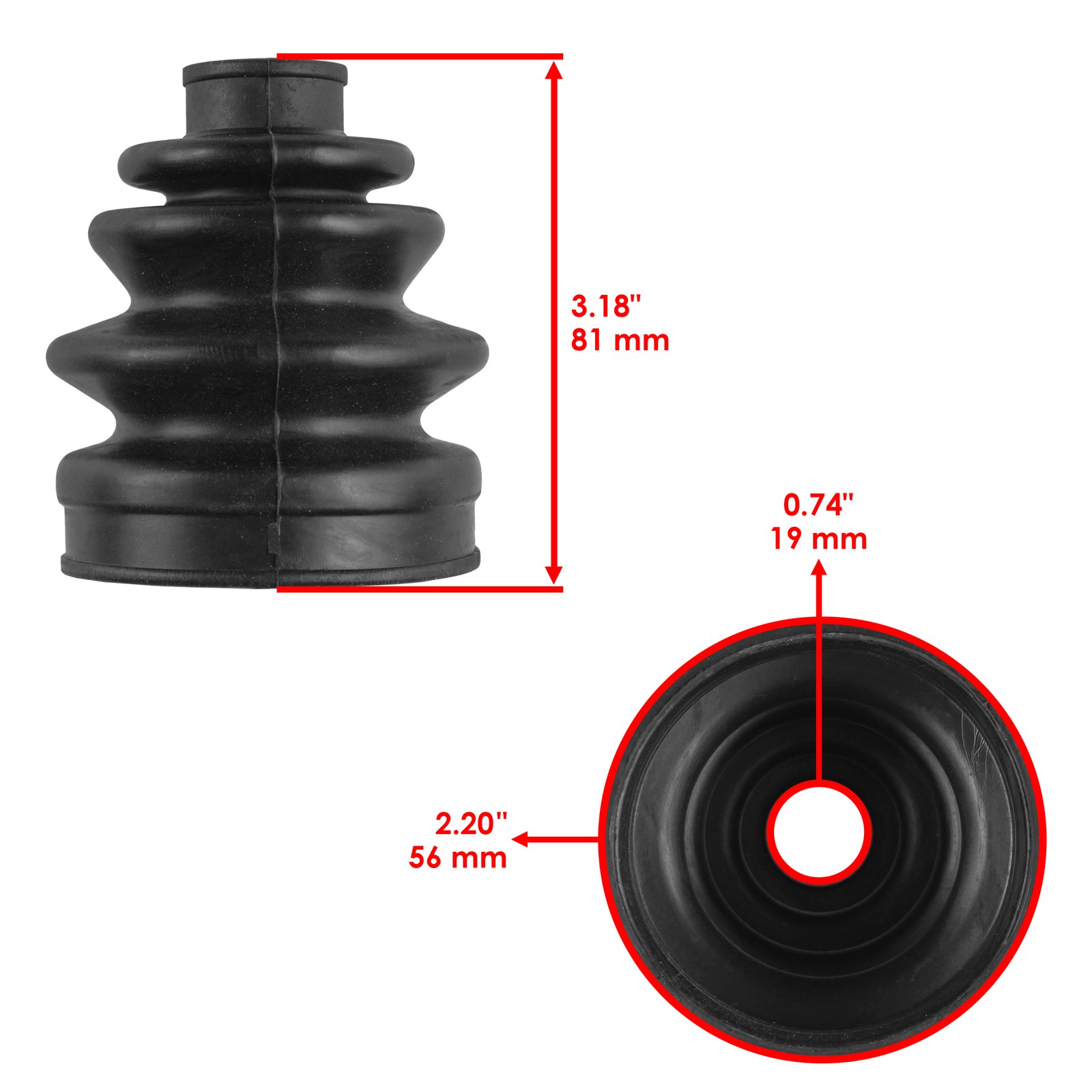 Kits de arranque CV interior y exterior del eje delantero para Suzuki Quadrunner 4x4 LT-4WD 1987-98- - Image 3