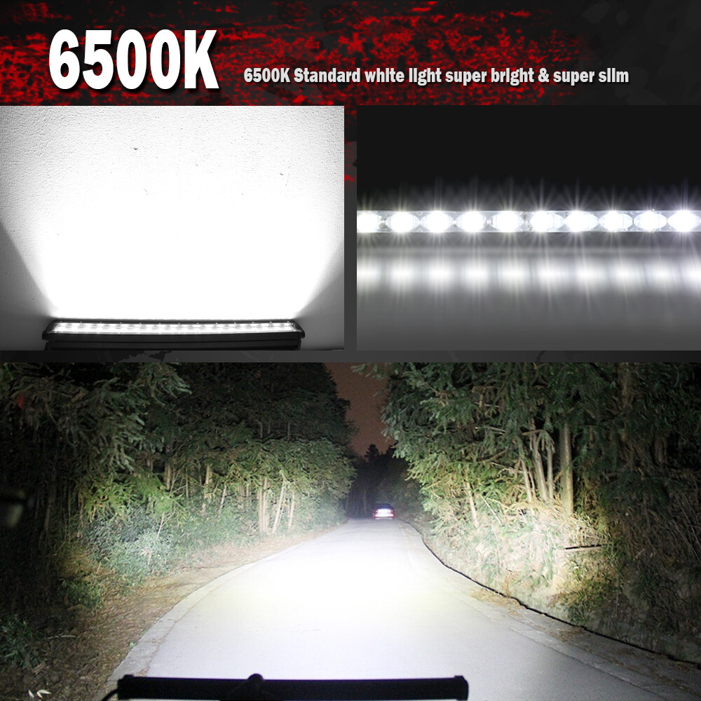 Barra de luces LED de trabajo 6D Slim 14 20 26 32 38 44 50" techo de camión todoterreno 4x4- - Image 2