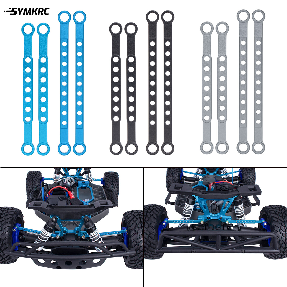 Enlace de tensor de aluminio completo para Traxxas BL-2S Slash 4x4 4x4 hágalo usted mismo piezas de actualización-
