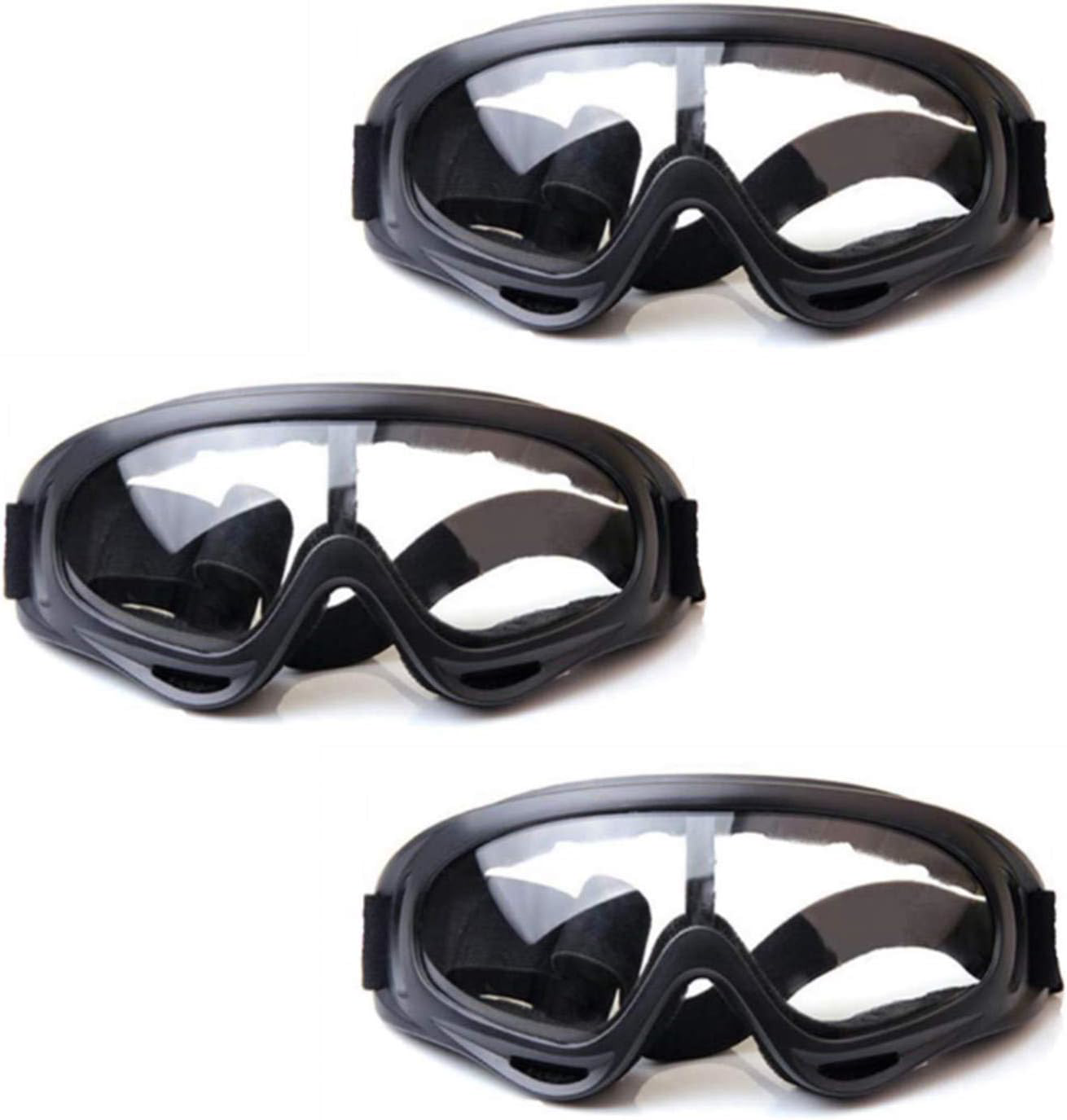 HONGCI Gafas de Seguridad para Niños - Paquete de 3 Gafas Protectoras para Juegos al Aire Libre para Niños-