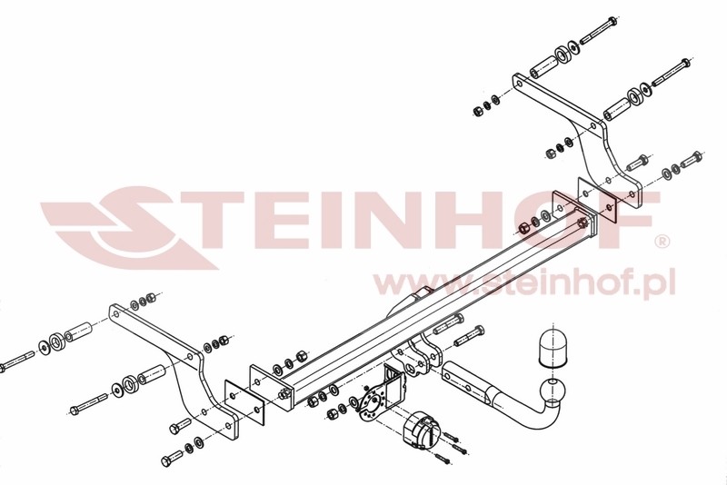 Barra de remolque para DACIA Duster tracción en las 2 y 4 ruedas se adapta a Dacia Duster 2013 a 2018- - Image 2