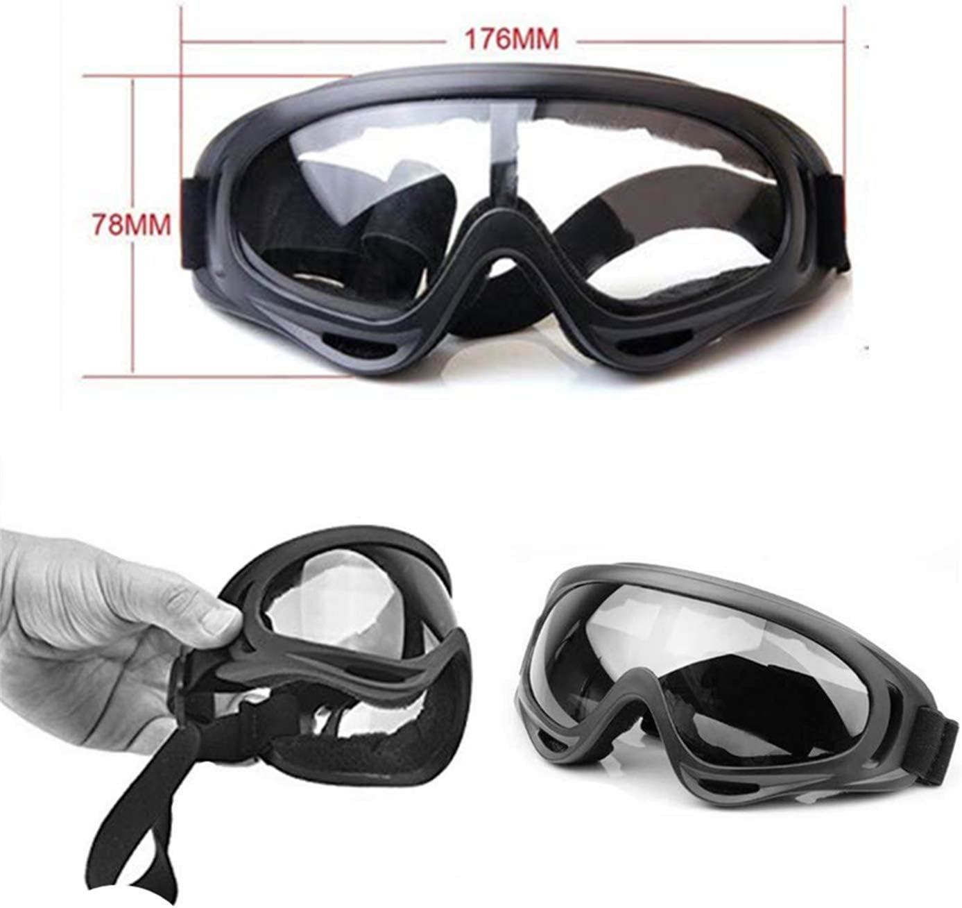 HONGCI Gafas de Seguridad para Niños - Paquete de 3 Gafas Protectoras para Juegos al Aire Libre para Niños- - Image 2