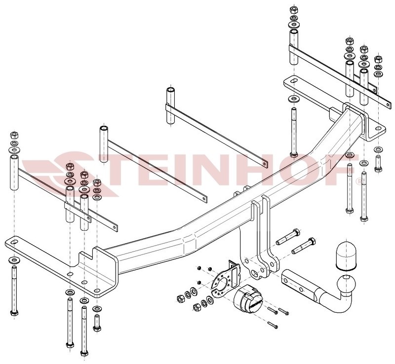 Barra de remolque para SSANGYONG Rexton II (lifting facial) 2x2 / 4x4 2023 hasta la actualidad- - Image 2