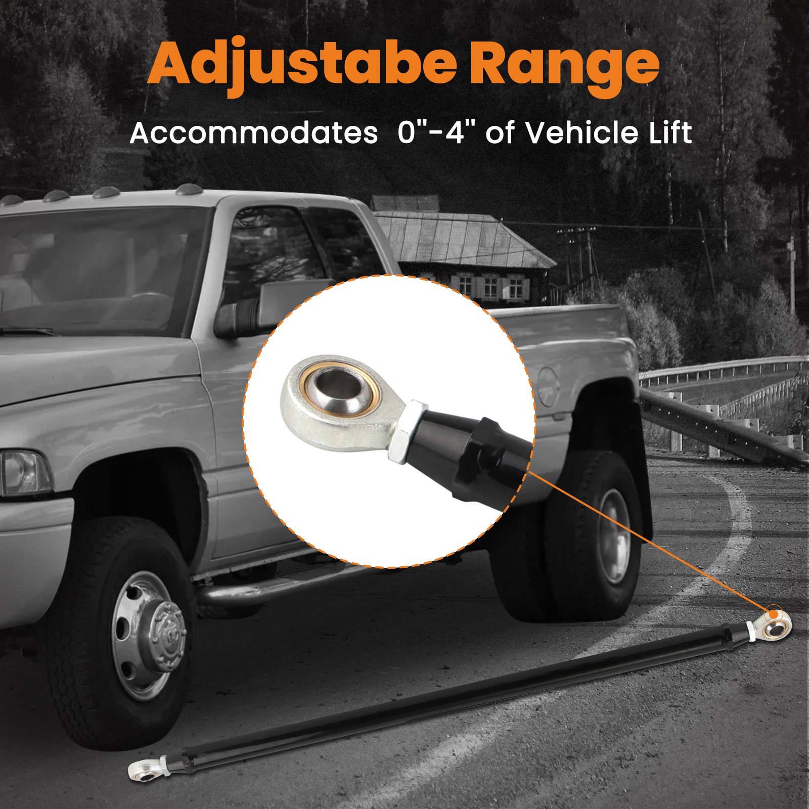 ESTABILIZADOR para Dodge Ram 2500 3500 4x4 Ajustable Track Bar 0-4 pulgadas dispositivo 1994-02- - Image 5