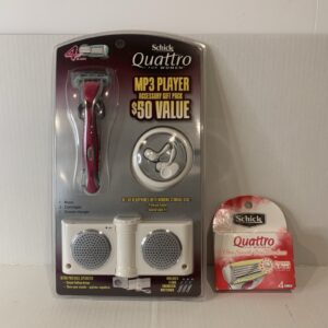 Reproductor de MP3 Schick Quattro para mujer 1 maquinilla de afeitar 6 cartuchos-
