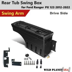 Drive Side Ute Swing Tub Box for ford Ranger PX123 2012-22 Lockable Storage