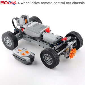 Chasis de coche con control remoto 4x4 MOC bloques de construcción piezas con funciones eléctricas-