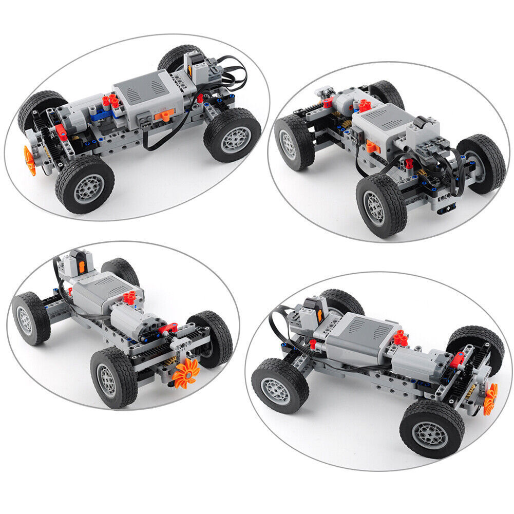 Chasis de coche con control remoto 4x4 MOC bloques de construcción piezas con funciones eléctricas- - Image 3