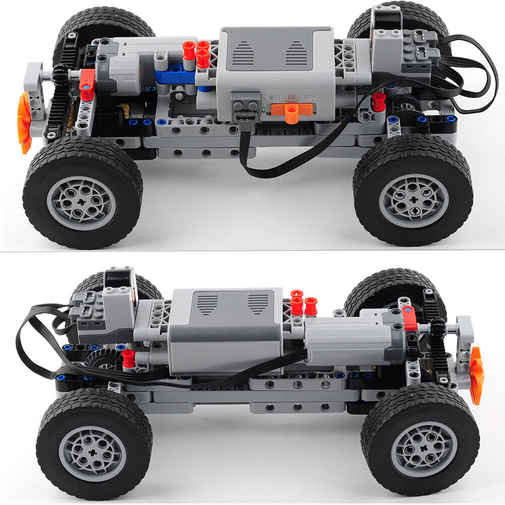 Chasis de coche con control remoto 4x4 MOC bloques de construcción piezas con funciones eléctricas- - Image 4