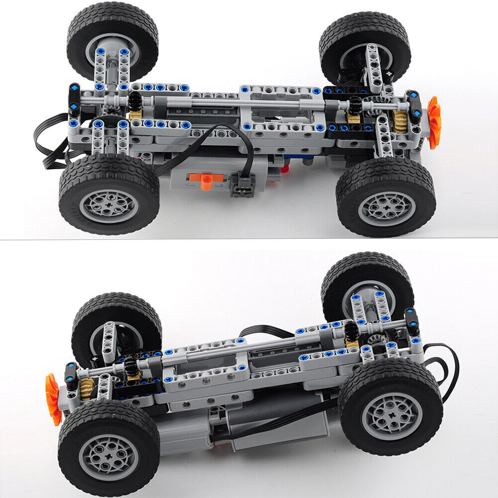 Chasis de coche con control remoto 4x4 MOC bloques de construcción piezas con funciones eléctricas- - Image 5