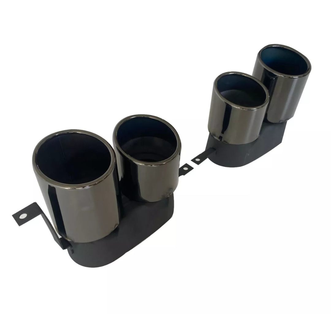 DIFUSOR TRASERO NEGRO BRILLANTE F1 LED PUNTAS ESCAPE BMW SERIE 3 G20 G21 2018-2021- - Image 4