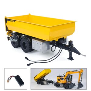 Remolque de volteo hidráulico de radiocontrol de 1/14 patas de soporte para excavadora LR914 PRO excavadora-