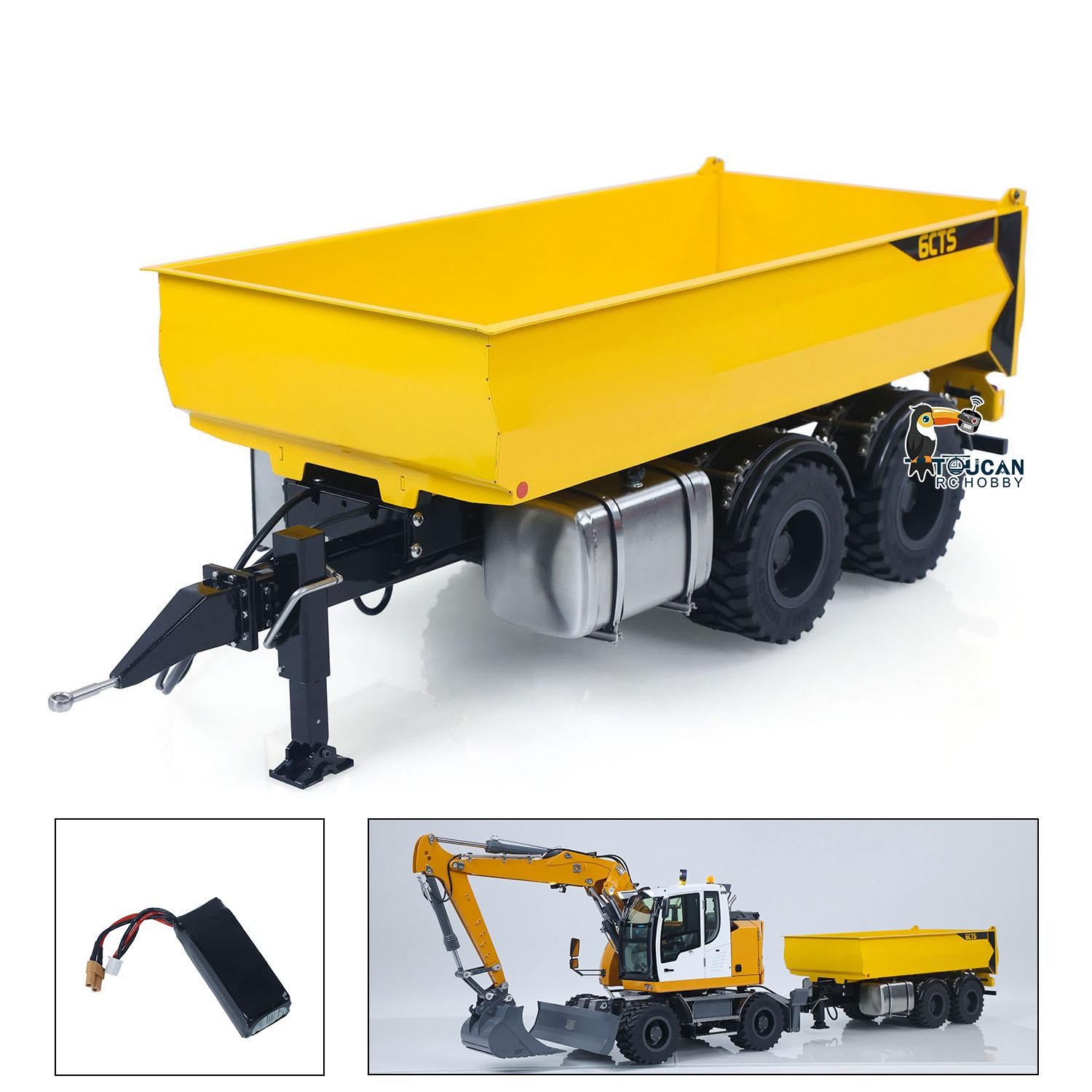 Remolque de volteo hidráulico de radiocontrol de 1/14 patas de soporte para excavadora LR914 PRO excavadora- - Image 4