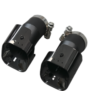 Puntas de escape Defender L663 90, 110, 130 - D250, D300 (negro brillante)-