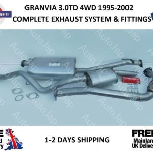 SISTEMA DE ESCAPE COMPLETO TOYOTA GRANVIA 3.0TD 4x4 1994-2002 + kit de montaje-
