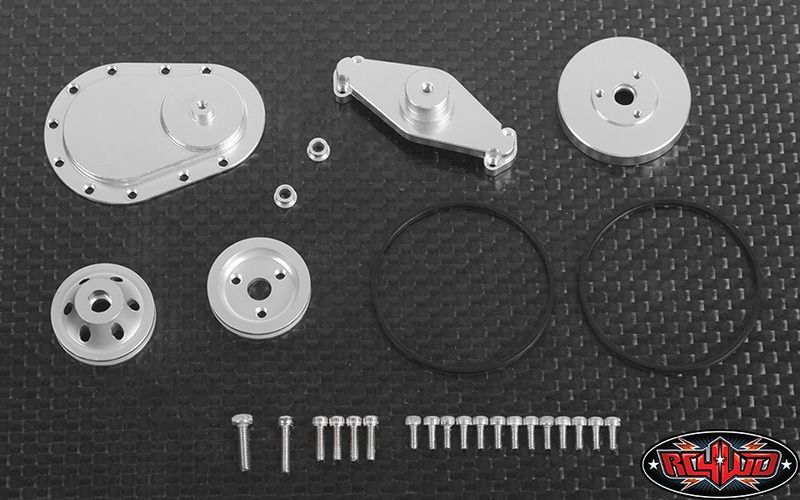 Kit de poleas RC4WD con correa para escala V8 detalle de escala de motor Z-S1537 no se ajusta a TF2- - Image 2