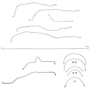 Kit de línea de freno y manguera para Chevrolet Silverado 1500 03-07 4x4 platón largo cabina extendida-BLH34-