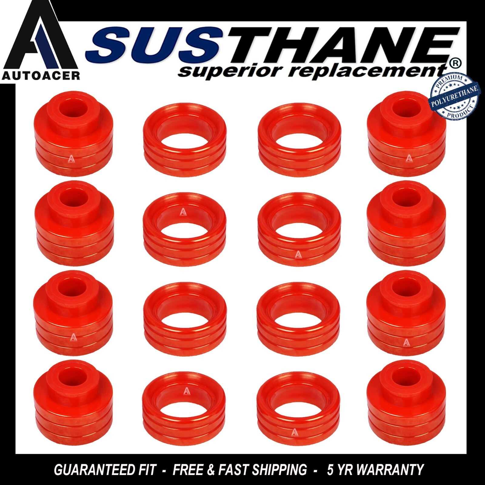 Bujes de montaje de carrocería de poliuretano para Dodge Ram 1500 2500 3500 cabina extendida 2/4x4-