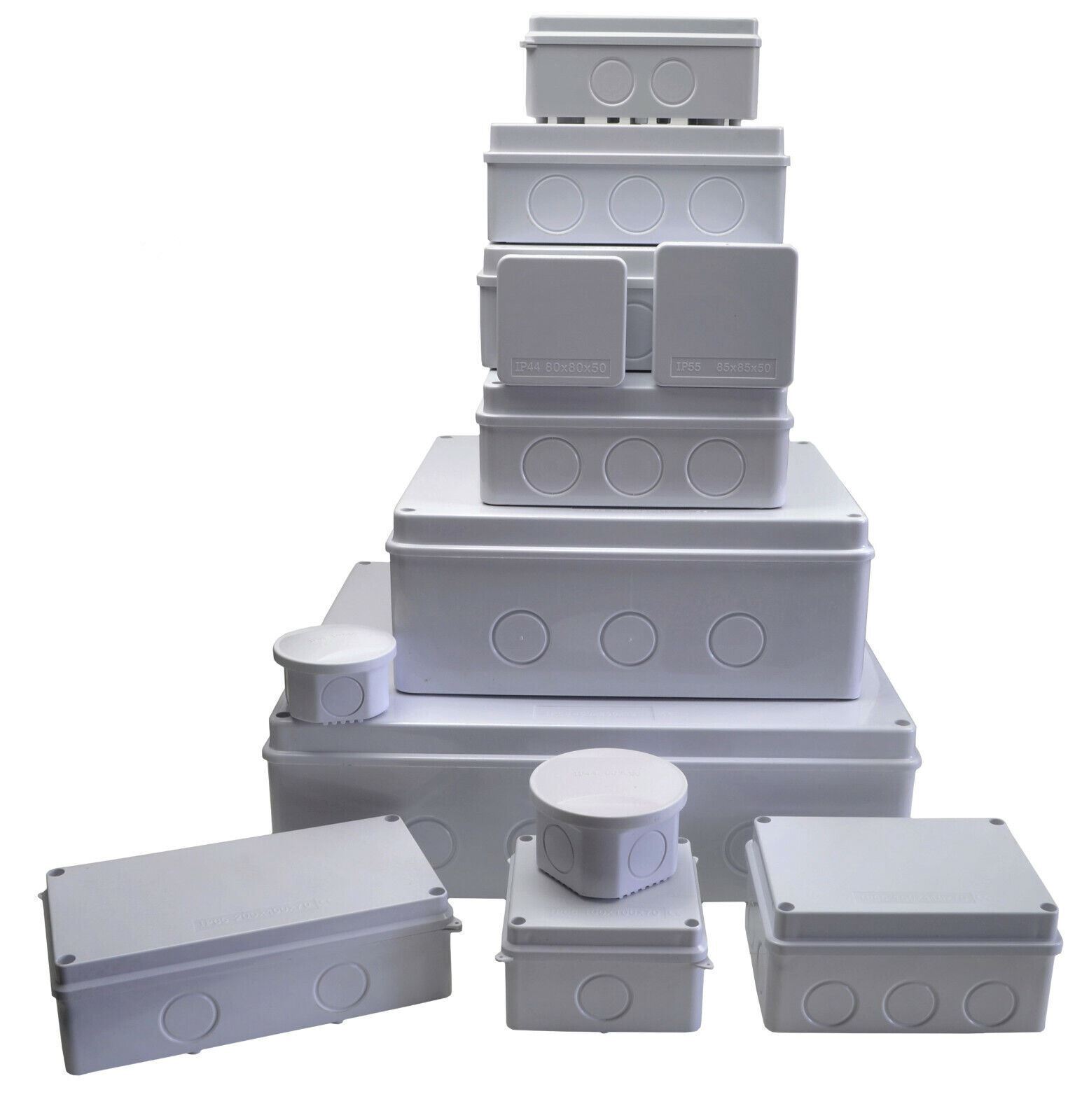 13 sizes No Grommet Waterproof ABS Junction Box Case Electrical Enclosure.