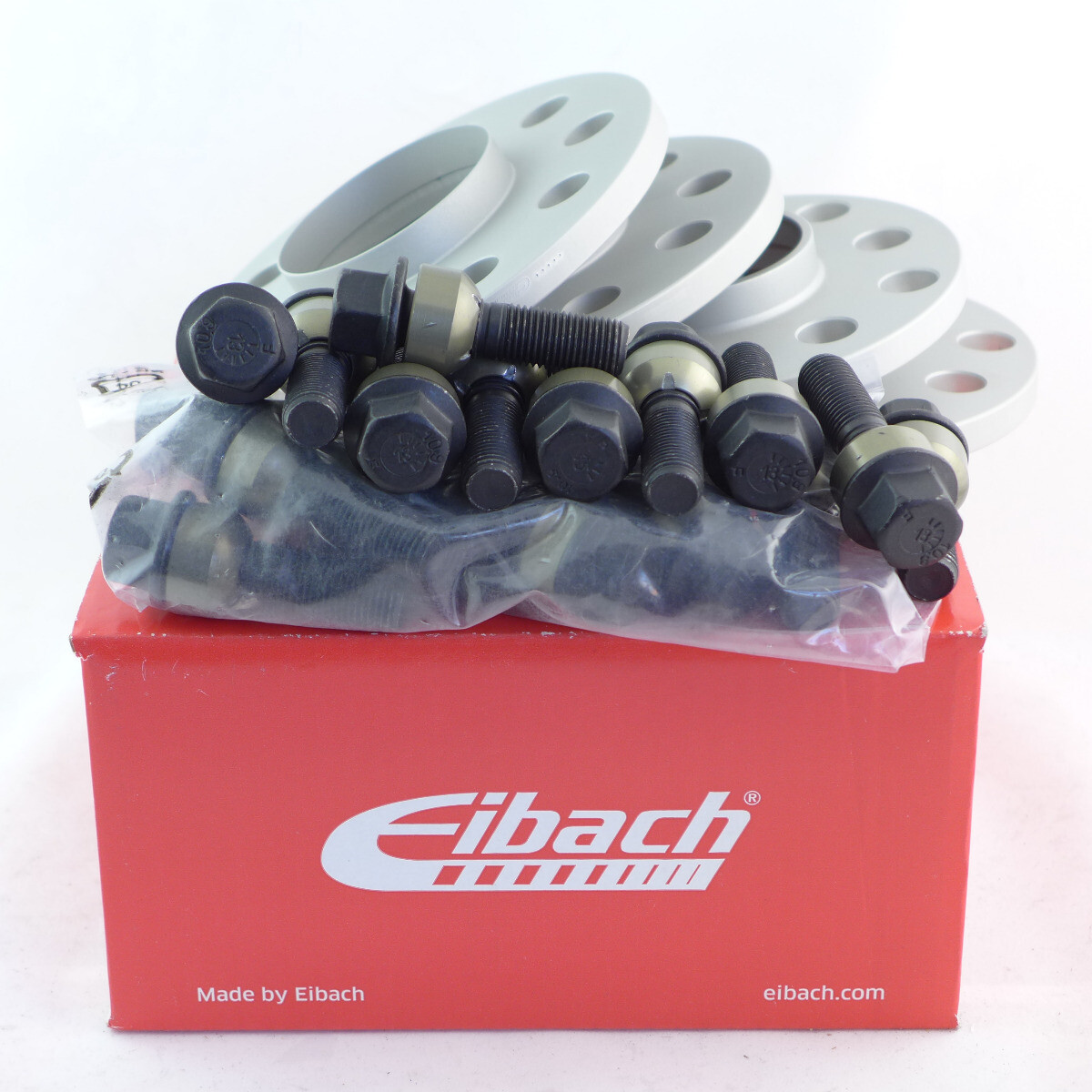 Ensanchamiento de canal Eibach VA+HA ABE 24/40mm LK:100/112/5 MZ:57 plata + perno SW-