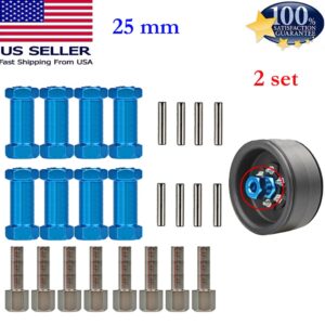 Juego de 2 separadores de rueda de desplazamiento de extensión de buje hexagonal RC 12 mm-