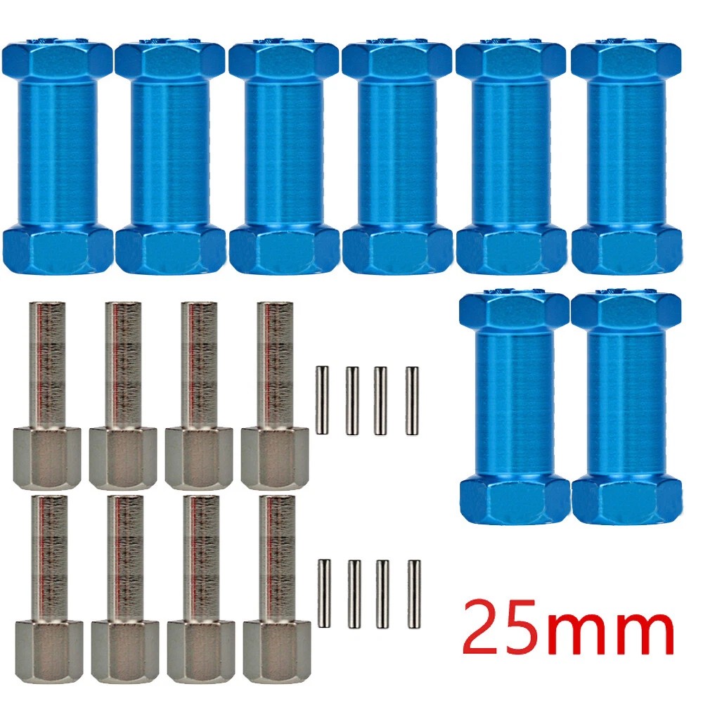 Juego de 2 separadores de rueda de desplazamiento de extensión de buje hexagonal RC 12 mm- - Image 2