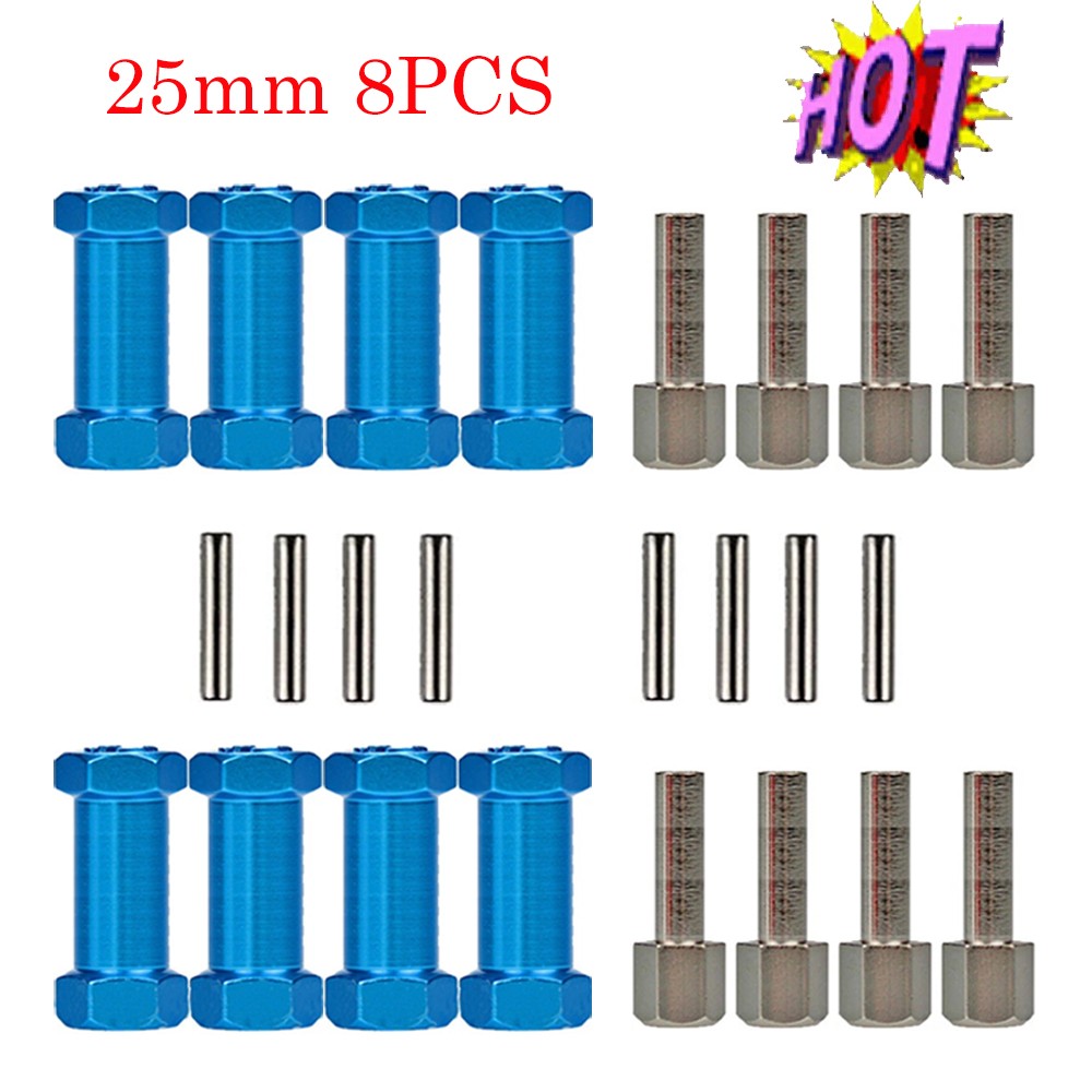 Juego de 2 separadores de rueda de desplazamiento de extensión de buje hexagonal RC 12 mm- - Image 3