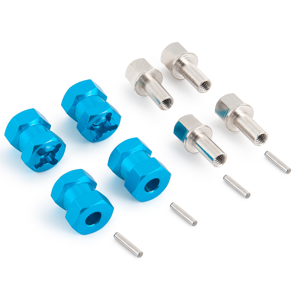 4PCS 12MM Wheel Hex Hub Extension Adaptor 15mm Offset For SCX10 WRAITH 4WD Blue - Image 5