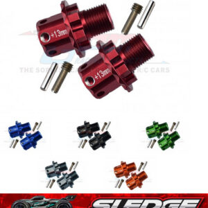ADAPTADORES HEXAGONALES DE LLANTAS DE ALEACIÓN GPM - 13mm 8654 1/8 PARA TRAXXAS RC 4x4 SLEDGE MONSTER-