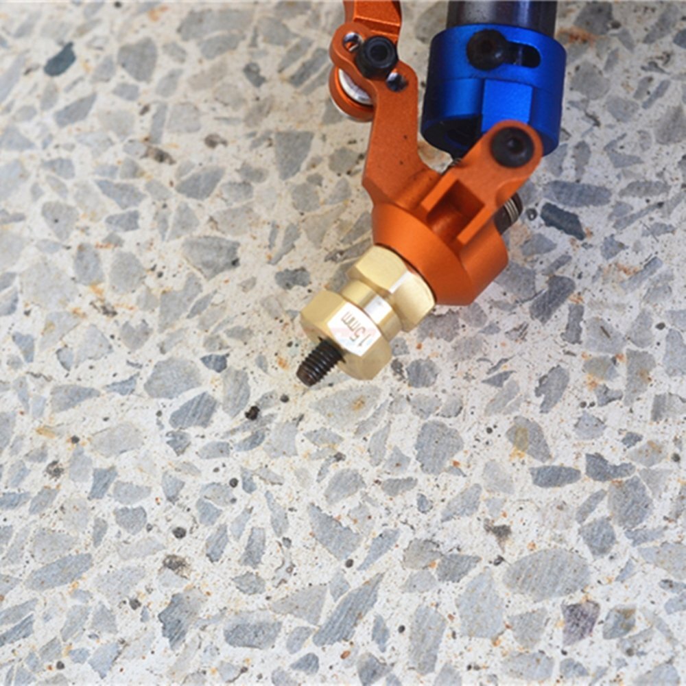 4 adaptadores hexagonales de rueda de latón de 15 mm para Axial WRAITH 4x4 Rock Racer, RR10, SMT10- - Image 3
