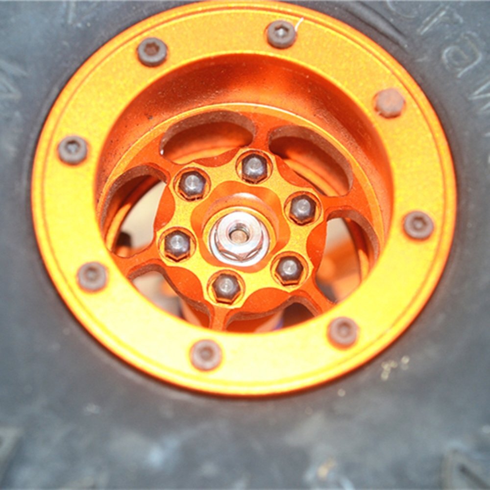 4 adaptadores hexagonales de rueda de latón de 15 mm para Axial WRAITH 4x4 Rock Racer, RR10, SMT10- - Image 4