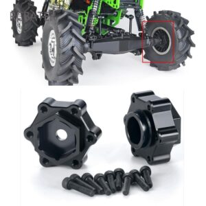 Convertidor de adaptadores hexagonales RCBATER 4 PIEZAS + actualización de 5 mm para RC 1/8 LOSI LMT 4x4 4S-