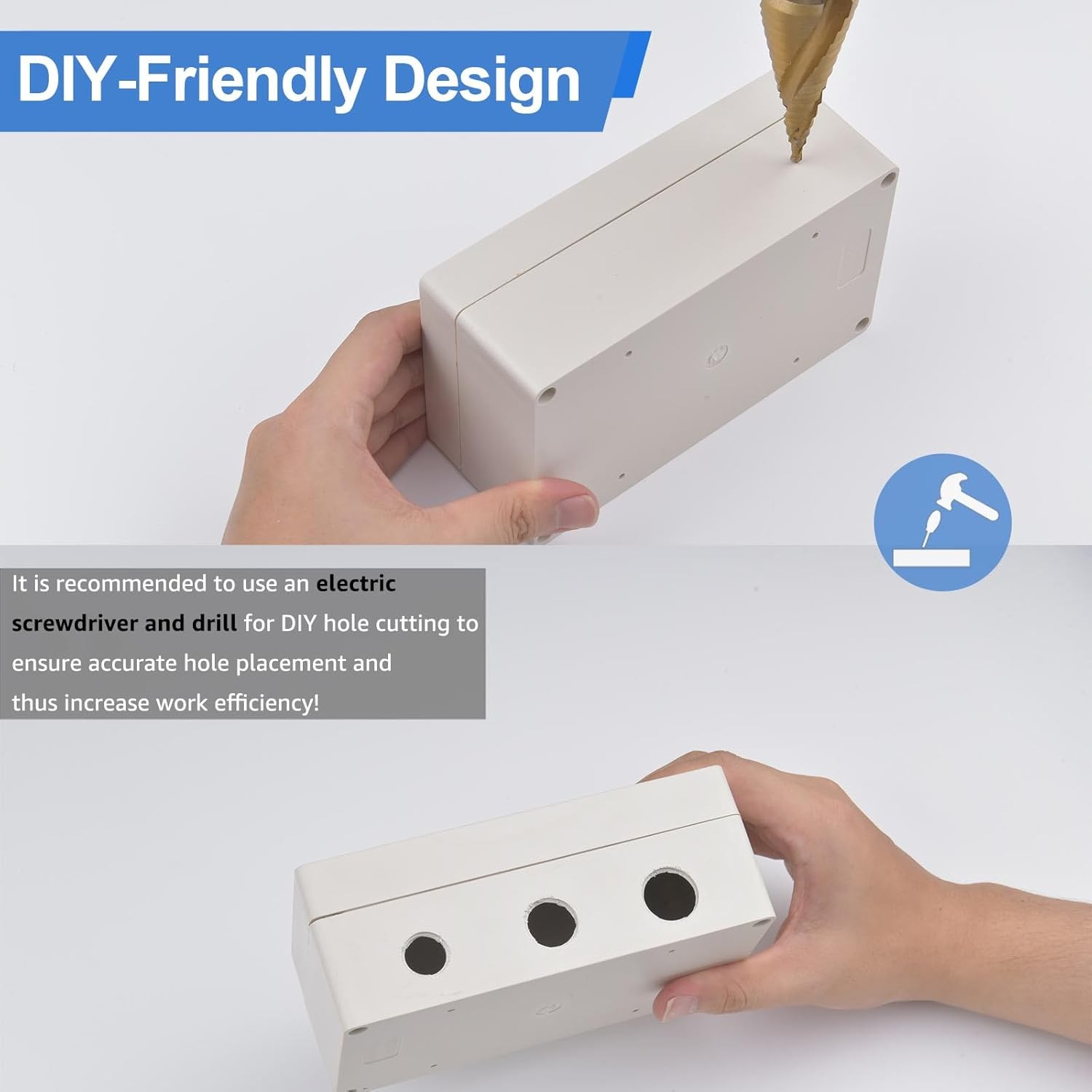 IP67 Waterproof Plastic Project Enclosure DIY Electrical Junction Box Dustproof - Image 3