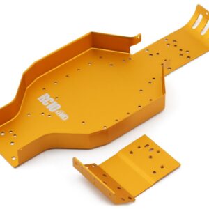 Chasis y placa de nariz Team Associated RC10 4x4 (oro) [ASC6530]-