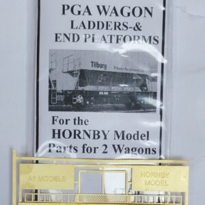 Escala de 4 mm - Escaleras de vagones PGA y plataformas finales para el modelo Hornby para 2 vagones-