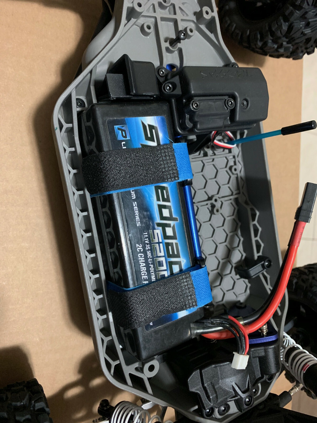 BANDEJAS DE BATERÍA DE ALUMINIO PARA Traxxas Rustler 4x4 4x4 VXL - - Image 3