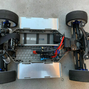 BANDEJAS DE BATERÍA DE ALUMINIO PARA TRAXXAS SLASH 4X4 LCG RALLY Ford ST CHASIS PLATEADO -