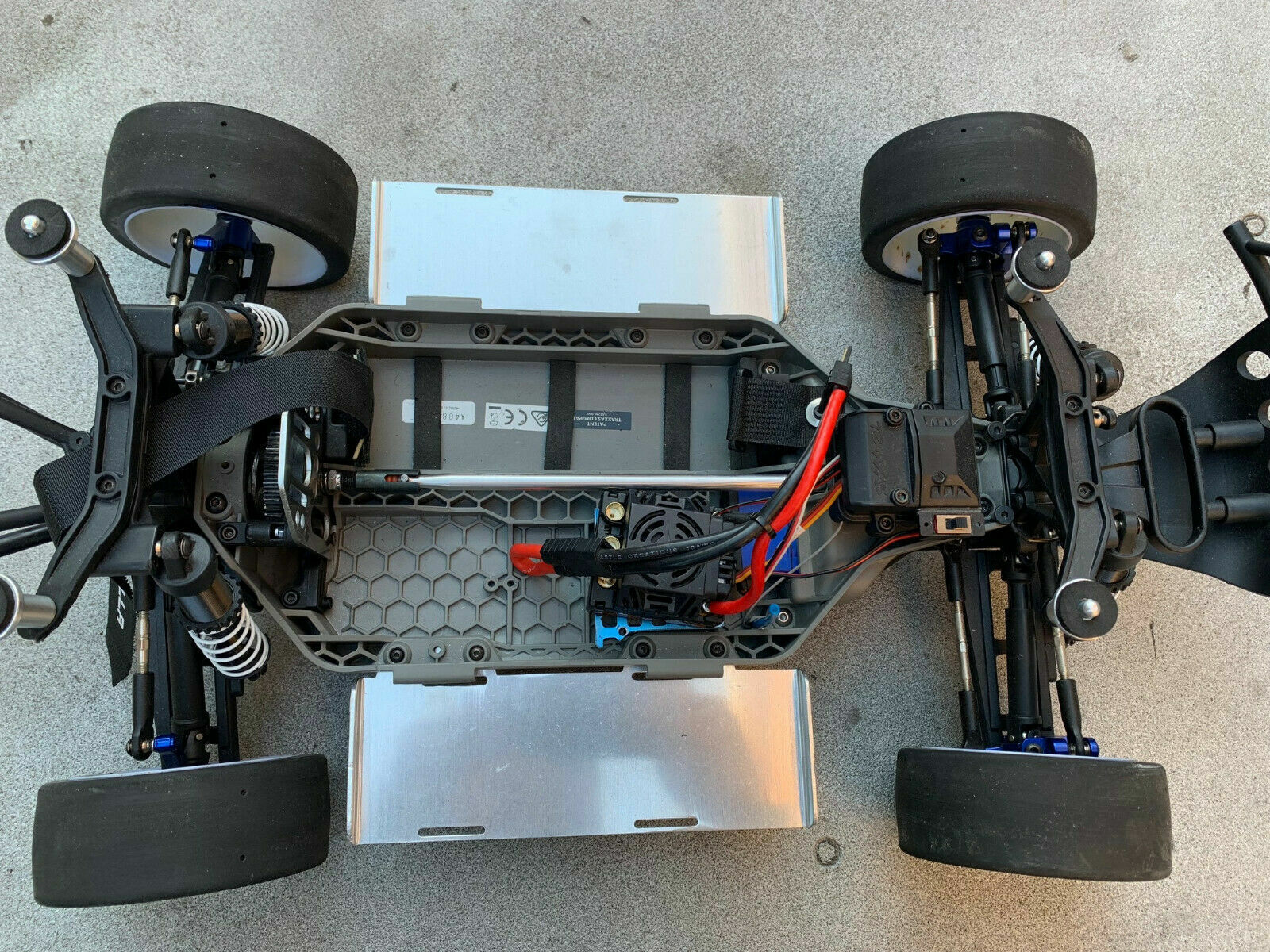 BANDEJAS DE BATERÍA DE ALUMINIO PARA CHASIS TRAXXAS SLASH 4X4 LCG RALLY Ford ST- - Image 2