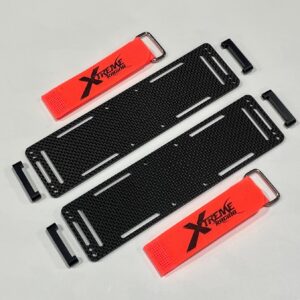 XTREME RACING TRAXXAS XRT BANDEJAS DE BATERÍA DE FIBRA DE CARBONO (2) 8S RTR CAMIÓN DE CARRERAS 4x4-