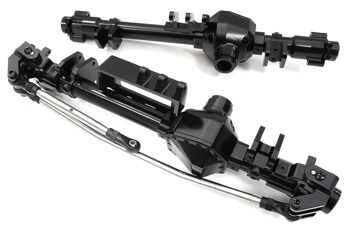 Carcasas de eje de aleación mecanizada F&R para gorila de roca Axial 1/10 RBX10 Ryft 4x4-