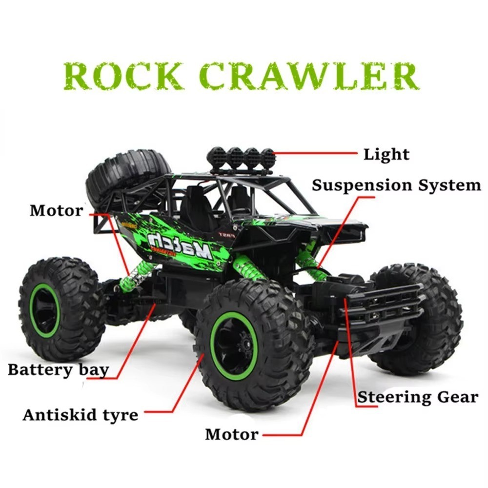 Camión Rock Crawler 4x4 con control remoto- - Image 4