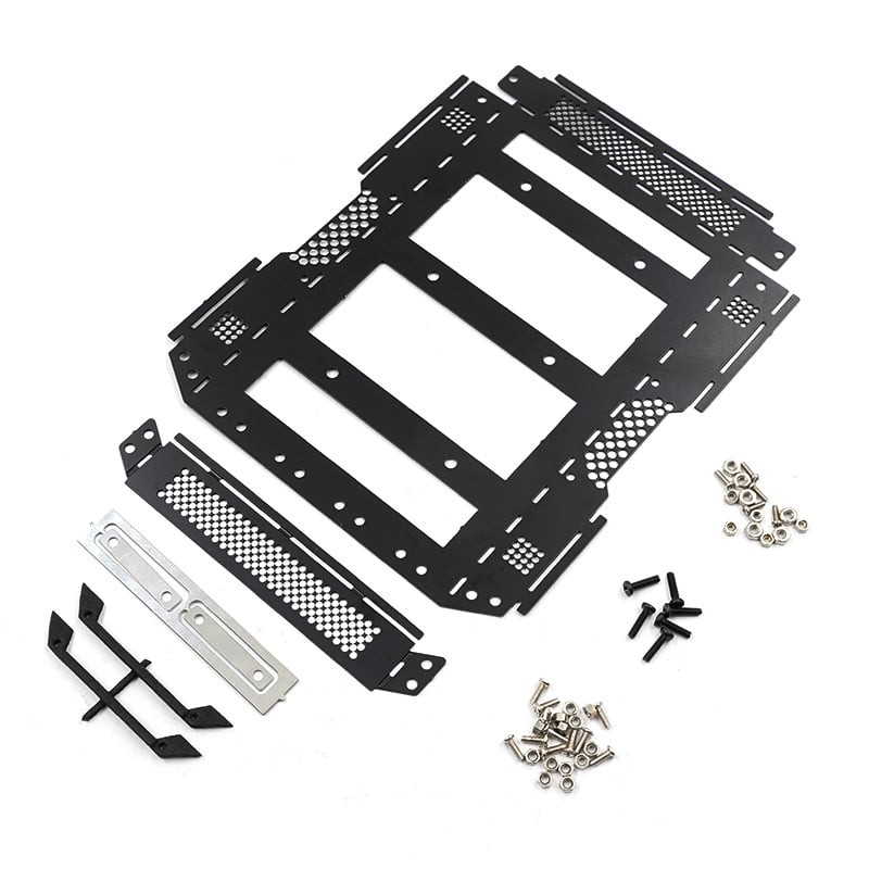 Equipaje portaequipajes de techo de aluminio Xtra Speed para Axial Crawler SCX24 Jeep # XS-AX0095-
