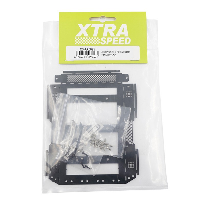 Equipaje portaequipajes de techo de aluminio Xtra Speed para Axial Crawler SCX24 Jeep # XS-AX0095- - Image 5