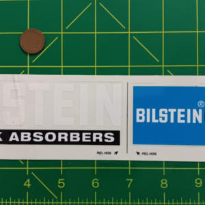 Hoja de calcomanías adhesivas amortiguadores automotrices logotipo pegatinas de vinilo desgaste de estante-